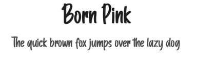 Born Pink by Aveni Letter Type — Script Handwritten Font — thumbnail 1