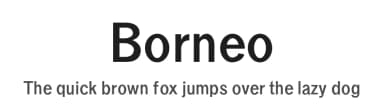 Borneo by Lemon Studio Type — Sans Serif Font — thumbnail 1