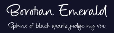 Borotian Emerald by Four Lines — Script Handwritten Font — thumbnail 2