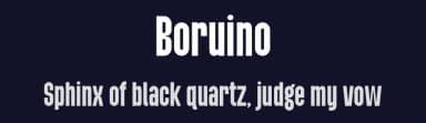 Boruino by Gilang Ternadho — Sans Serif Font — thumbnail 2