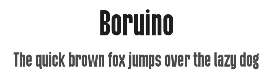 Boruino by Gilang Ternadho — Sans Serif Font