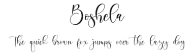 Boshela by NanaNissa — Script Handwritten Font — thumbnail 1