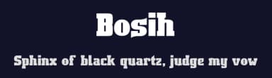 Bosih by Teguh Pranata — Serif Font — thumbnail 2
