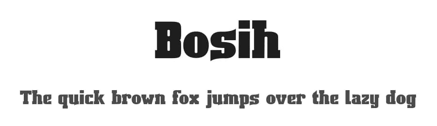 Bosih by Teguh Pranata — Serif Font — preview 1