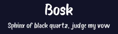 Bosk by Boris Garic — Script Handwritten Font — thumbnail 2