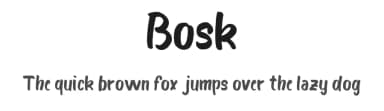 Bosk by Boris Garic — Script Handwritten Font — thumbnail 1