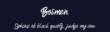 Bosmen by Albert Kalingga — Script Handwritten Font — thumbnail 2