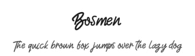 Bosmen by Albert Kalingga — Script Handwritten Font — thumbnail 1
