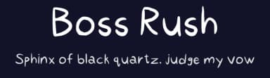 Boss Rush by AlyxAndromeda — Script Handwritten Font — thumbnail 2