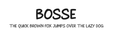 Bosse by Kong Font — Script Handwritten Font — thumbnail 1