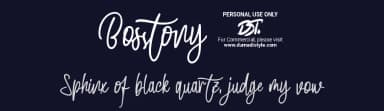 Bosstony 2 by DumadiStyle — Script Handwritten Font — thumbnail 2