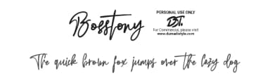 Bosstony 3 by DumadiStyle — Script Handwritten Font — thumbnail 1