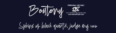 Bosstony 4 by DumadiStyle — Script Handwritten Font — thumbnail 2