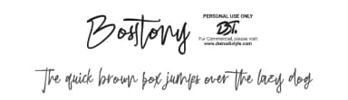 Bosstony 4 by DumadiStyle — Script Handwritten Font — thumbnail 1