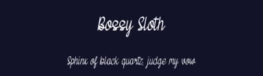 Bossy Sloth by Khabibur Rokhman — Script Handwritten Font — thumbnail 2