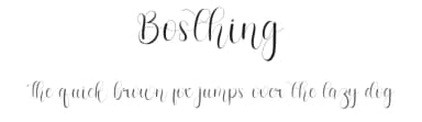 Bosthing by Inermedia Studio — Script Handwritten Font — thumbnail 1