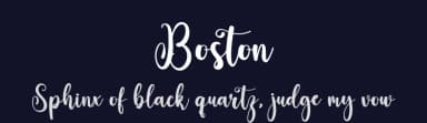 Boston by creatype designer — Script Handwritten Font — thumbnail 2