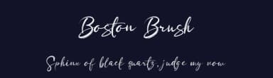 Boston Brush by Basni.std — Script Handwritten Font — thumbnail 2