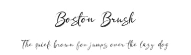 Boston Brush by Basni.std — Script Handwritten Font — thumbnail 1