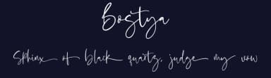 Bostya by Masanis Studio — Script Handwritten Font — thumbnail 2