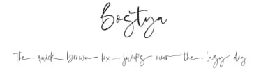 Bostya by Masanis Studio — Script Handwritten Font — thumbnail 1
