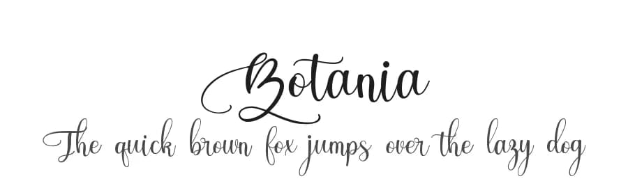Botania by HansCo — Script Handwritten Font