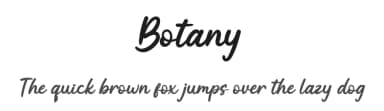 Botany by twinletter — Script Handwritten Font — thumbnail 1