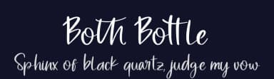 Both Bottle by nomlimofont — Script Handwritten Font — thumbnail 2
