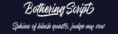 Bothering Script by Måns Grebäck — Script Handwritten Font — thumbnail 2