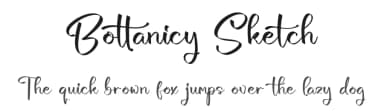 Bottanicy Sketch by Letterena Studios — Script Handwritten Font — thumbnail 1