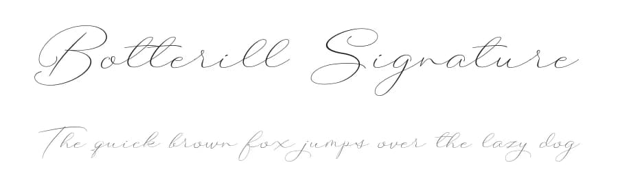 Botterill Signature by Aqeela Studio — Script Handwritten Font