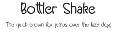 Bottler Shake by Jujun Gag — Script Handwritten Font — thumbnail 1