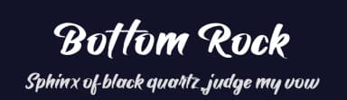 Bottom Rock by Display Studio — Script Handwritten Font — thumbnail 2