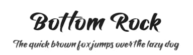 Bottom Rock by Display Studio — Script Handwritten Font — thumbnail 1