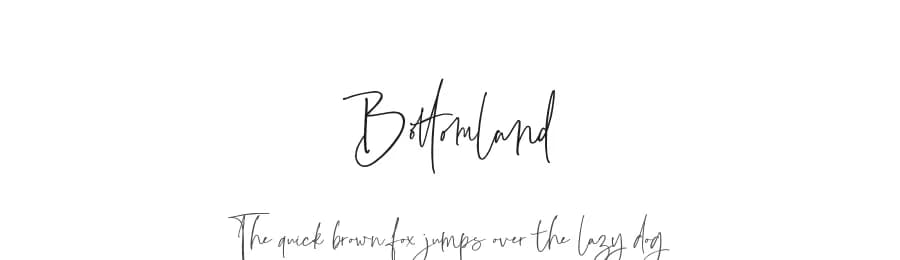 Bottomland by Dharmas Foundry — Script Handwritten Font — preview 1