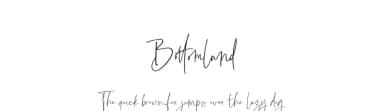 Bottomland by Dharmas Foundry — Script Handwritten Font — thumbnail 1