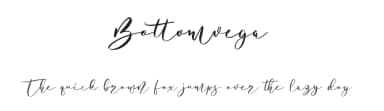 Bottomvega by Maulana Creative — Script Handwritten Font — thumbnail 1