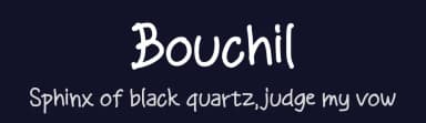 Bouchil by Dhabee Studio — Script Handwritten Font — thumbnail 2