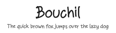 Bouchil by Dhabee Studio — Script Handwritten Font — thumbnail 1