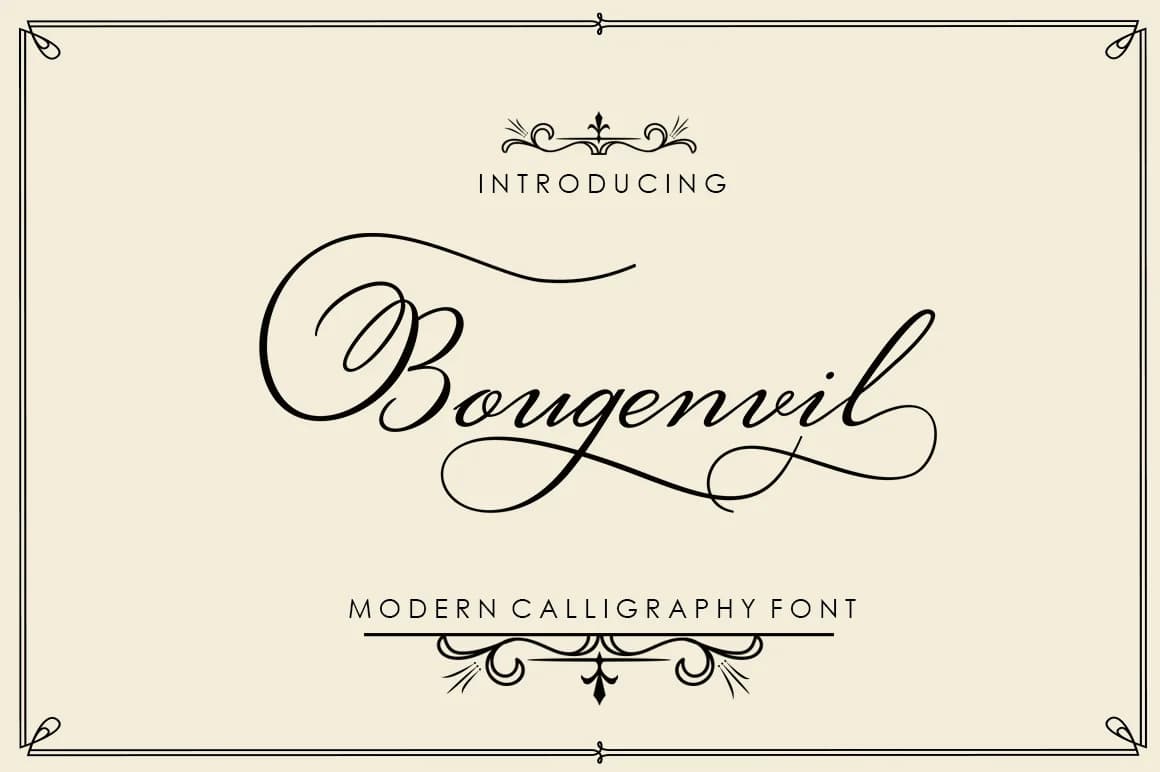 Bougenvil Font by typehill — Script Handwritten Font