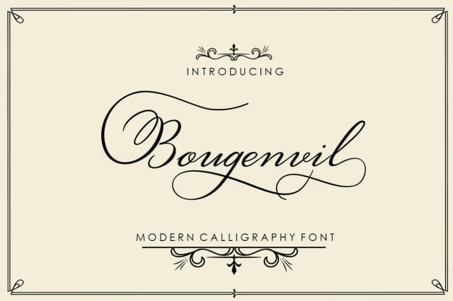 Bougenvil Font by typehill — Script Handwritten Font