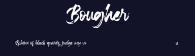 Bougher by Vz Type — Script Handwritten Font — thumbnail 2