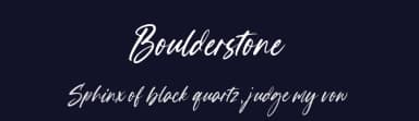 Boulderstone by Letterative Studio — Script Handwritten Font — thumbnail 2