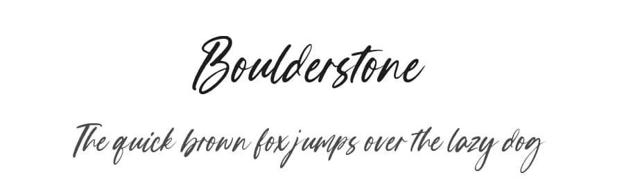 Boulderstone by Letterative Studio — Script Handwritten Font