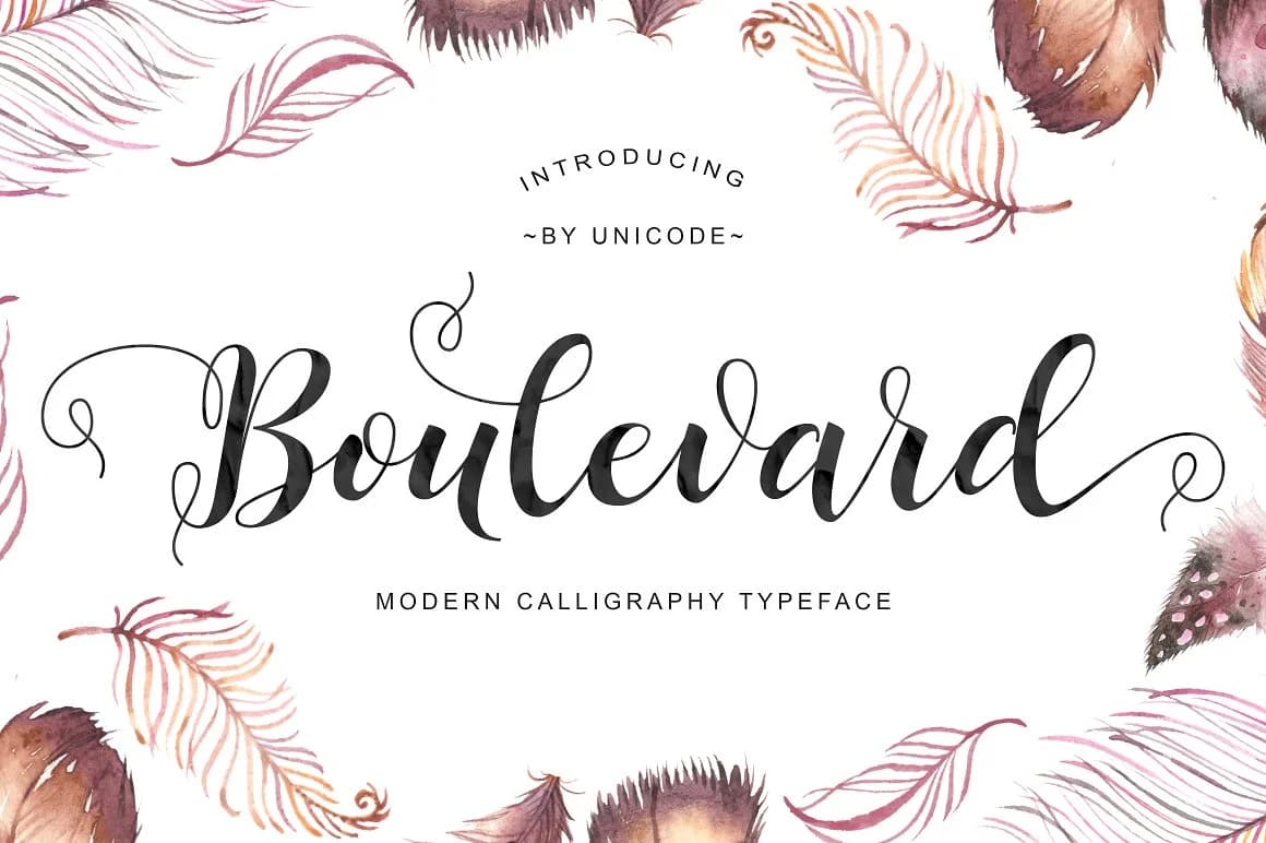 Boulevard Script Font by Unicode Studio — Script Handwritten Font