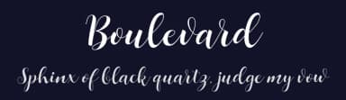 Boulevard by Unicode Studio — Script Handwritten Font — thumbnail 2