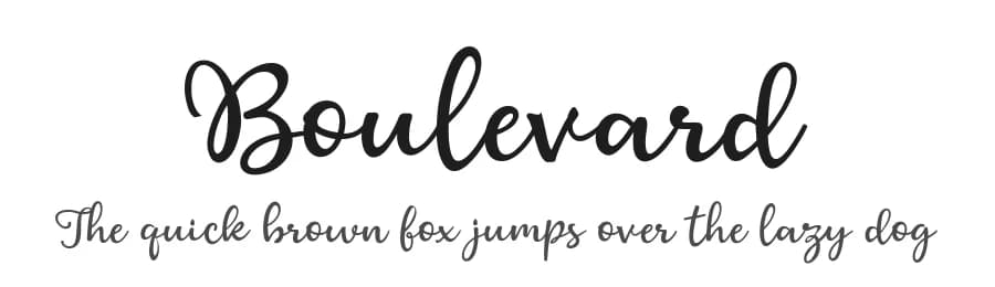 Boulevard by Donny Mark — Script Handwritten Font