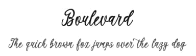 Boulevard by August Calligraphy — Script Handwritten Font — thumbnail 1