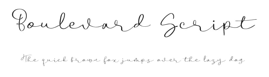 Boulevard Script by Telllu — Script Handwritten Font