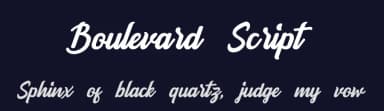Boulevard Script by Sholeha Anata — Script Handwritten Font — thumbnail 2